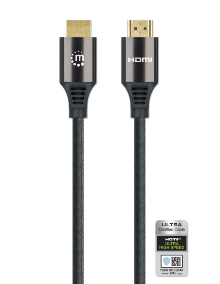 Cavo HDMI con Ethernet ad Altissima Velocit&agrave Certificato 8K@60Hz eARC 1m