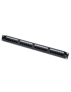 Pannello Patch UTP 24 Posti RJ45 Cat.6 con barra gestione cavi