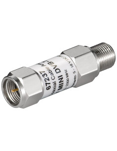 Mini amplificatore F a cavo coassiale 18dB DVB-T/SAT