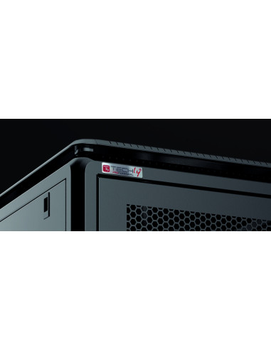 Armadio Server Rack 19'' 800x1200 42U Nero Porta Grigliata serie Evolution Ventilato