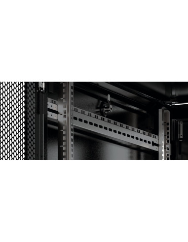Armadio Server Rack 19'' 800x1200 42U Nero Porta Grigliata serie Evolution Ventilato