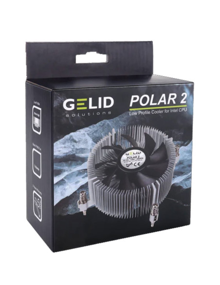 Ventola Silenziosa Polar2 a Basso Profilo per Intel