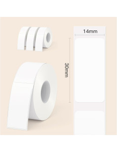 540 Etichette di Ricambio in Carta Termica Formato 14x30 mm 2