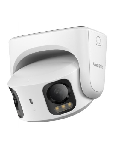 Telecamera Smart PoE 4K Doppio Obiettivo a 180&deg Visione Notturna a Colori
