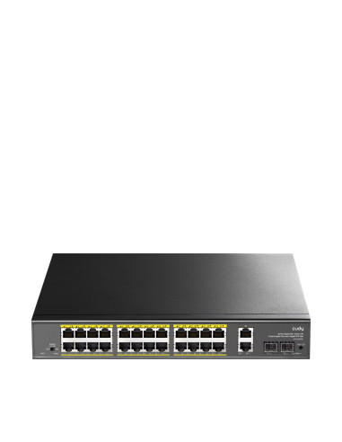 Switch Gigabit PoE+ 24 Porte con 2 Uplink GBE e 2 Gigabit SFP