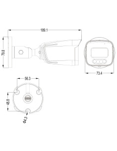 Telecamera IP PoE Bullet IR H.265 da 5MP IP67 Rilevamento Basato su AI 2