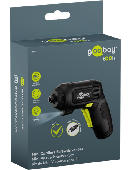 Set 31 Pezzi Mini Avvitatore a Batteria con Punte di Precisione