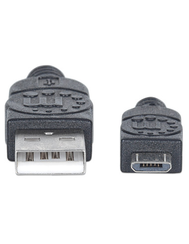 Cavo USB 2.0 A maschio/Micro B maschio 3 metri Nero