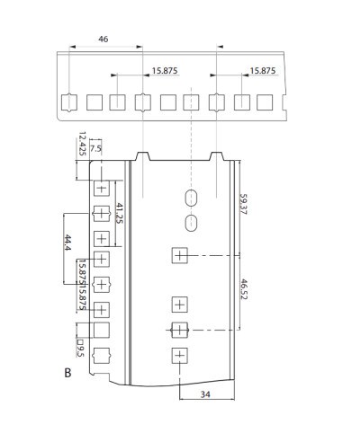 Staffe Montanti per I-CASE EP-3360BKT/3360GT e I-CASE EP-3380BKT