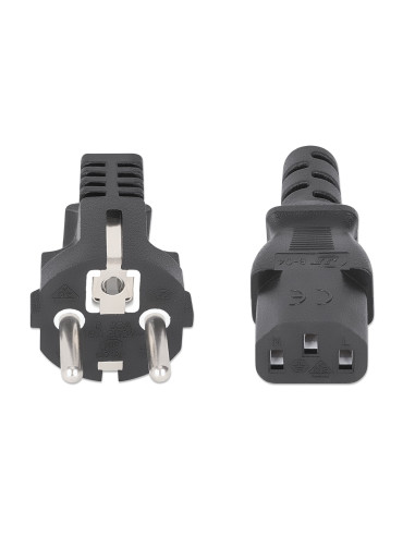 Cavo alimentazione C13 F a Schuko 1m Nero
