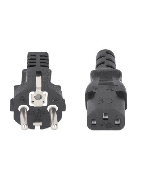 Cavo alimentazione C13 F a Schuko 1m Nero