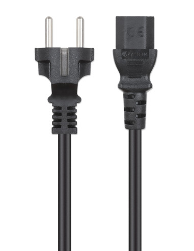 Cavo alimentazione C13 F a Schuko 1m Nero