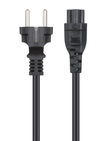 Cavo alimentazione C5 F a Schuko 1m nero