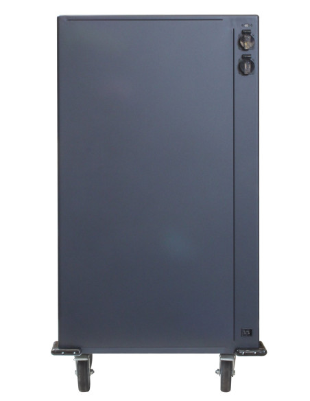 Carrello Stazione di Ricarica 80 USB Notebook o Smartphone Nero