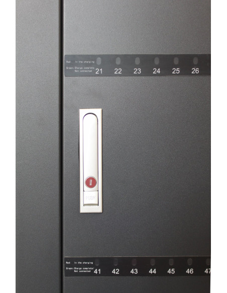 Carrello Stazione di Ricarica 80 USB Notebook o Smartphone Nero