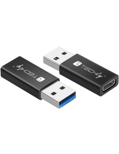 Adattatore Convertitore USB 3.2 USB A Maschio a USB-C&trade Femmina Nero