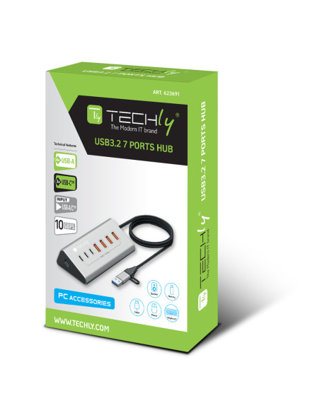 Hub USB 3.2 Gen2 a 4 porte USB-A