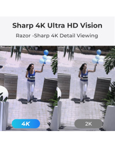 Telecamera di Sicurezza PoE 8MP 4K PTZ con Auto-Zoom Tracking 360&deg IP66 2
