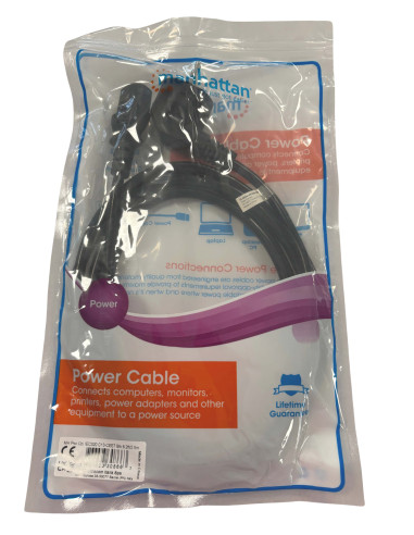 Cavo alimentazione C13 F a Schuko angolato 2