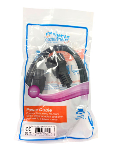 Cavo alimentazione C5 F a Schuko 1m nero