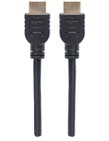 Cavo HDMI CL3 High Speed con Ethernet A/A M/M 2m Nero