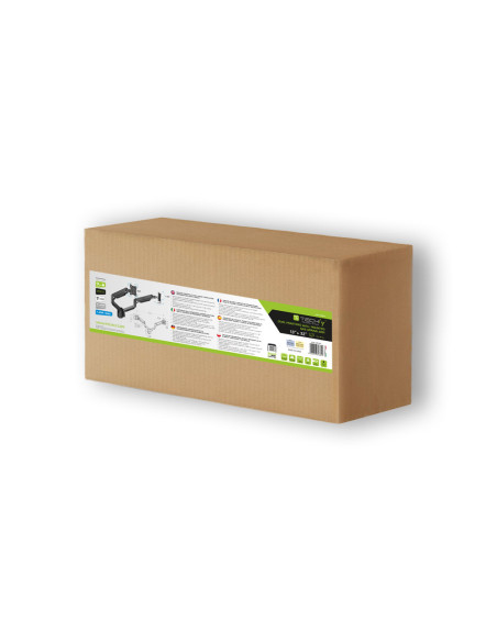 Staffa a Muro con Molla a Gas per due Monitor 13-32''