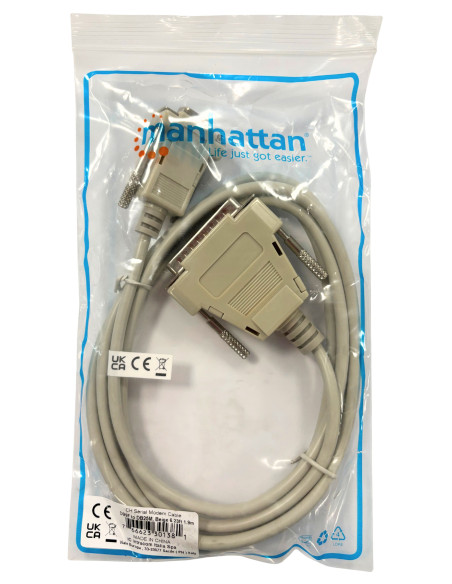 Cavo null modem 25 DB Maschio 9 DB Femmina 1