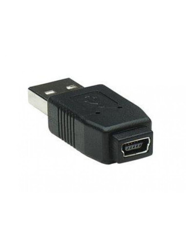 Adattatore Convertitore USB A Maschio a Mini B Femmina Nero