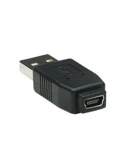 Adattatore Convertitore USB A Maschio a Mini B Femmina Nero