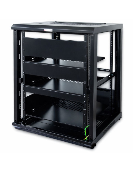 Armadio Rack 19'' 600x600 15U per Audio Video Nero