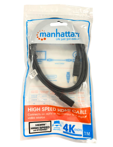 Cavo HDMI High Speed With Ethernet Piatto 1m nero