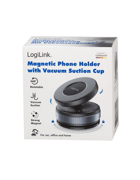 Supporto Magnetico per Smartphone con Chiusura a Rotazione e Ventosa