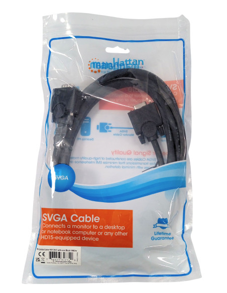 Cavo Prolunga SVGA M/F con ferrite da 3 m