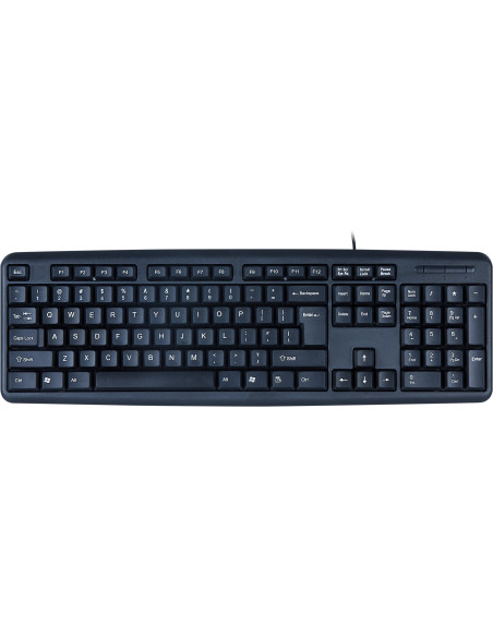 Tastiera USB 104 Tasti Layout Americano Nero