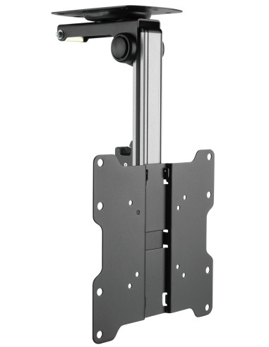 Staffa TV da Soffitto Dritto e Inclinato per TV LED/LCD 17''-37'' Nero