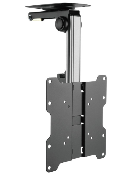 Staffa TV da Soffitto Dritto e Inclinato per TV LED/LCD 17''-37'' Nero