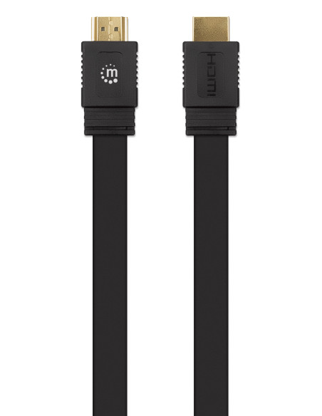 Cavo HDMI High Speed With Ethernet Piatto 3 metri nero