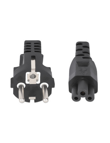 Cavo alimentazione C5 F a Schuko 1m nero