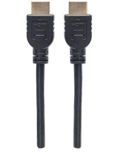 Cavo HDMI CL3 High Speed con Ethernet A/A M/M 2m Nero