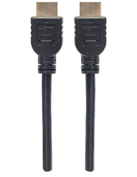 Cavo HDMI CL3 High Speed con Ethernet A/A M/M 2m Nero