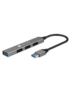 Hub USB-A 3.2 a 4 porte USB-A Slim in Metallo
