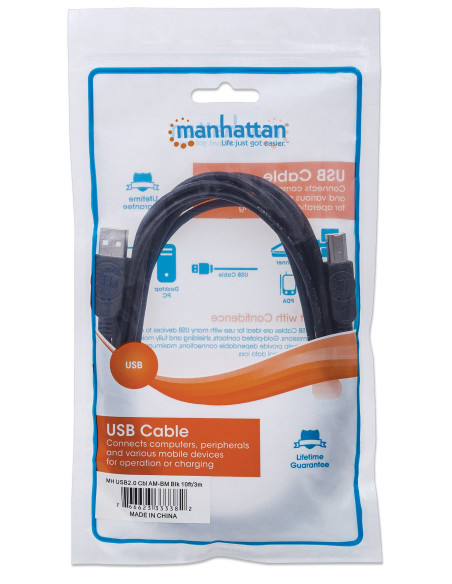 Cavo USB 2.0 A maschio/B maschio 3 m