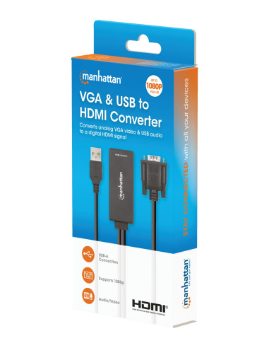Convertitore da VGA e USB a HDMI