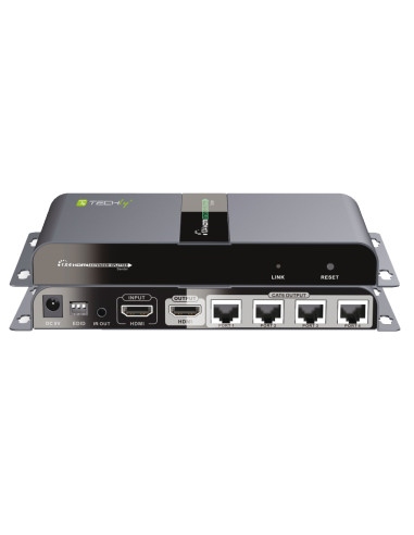 Extender Splitter HDMI 1x4 PoE con IR su Cavo Cat.6 fino 40m
