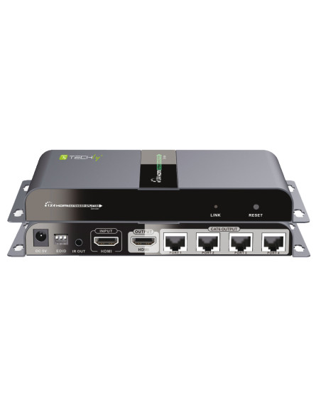 Extender Splitter HDMI 1x4 PoE con IR su Cavo Cat.6 fino 40m