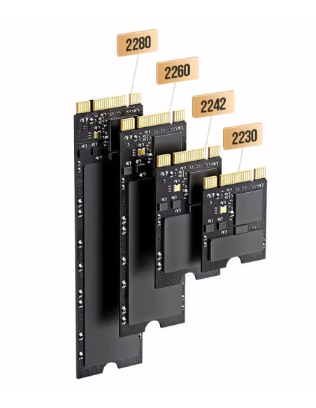 Box Esterno USB-C&trade 3.2 Gen 2 per SSD M.2 NVMe e SATA