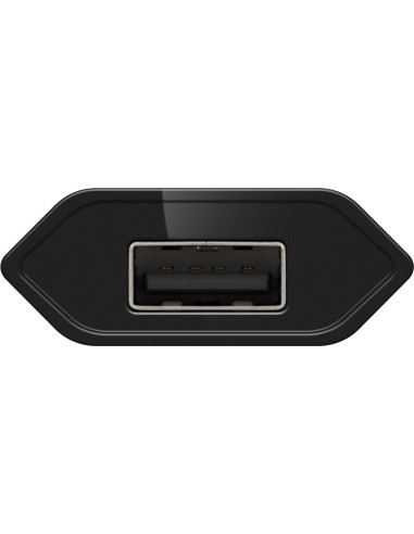 Caricatore USB 1A 5W Compatto Spina Europea Nero