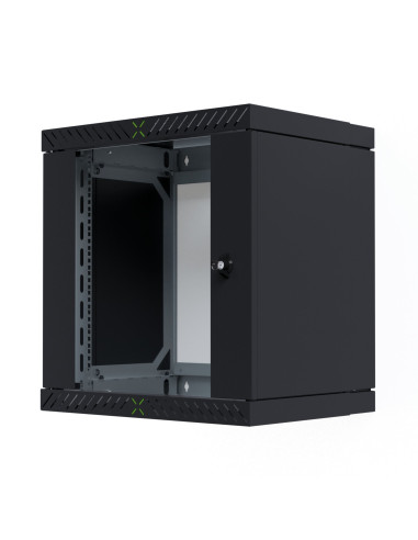 Armadio Rack 19'' a Muro 12U da Assemblare Profondit&agrave 400-600 mm Nero