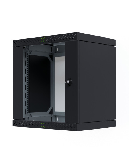Armadio Rack 19'' a Muro 12U da Assemblare Profondit&agrave 400-600 mm Nero