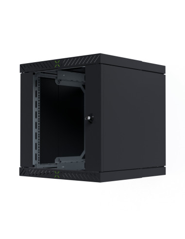 Armadio Rack 19'' a Muro 12U da Assemblare Profondit&agrave 400-600 mm Nero